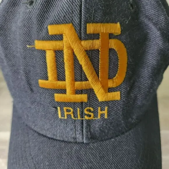 Vintage New Era Notre Dame Fighting Irish Pro Model 30% Wool Cap Fitted 7 1/8 - Picture 11 of 12